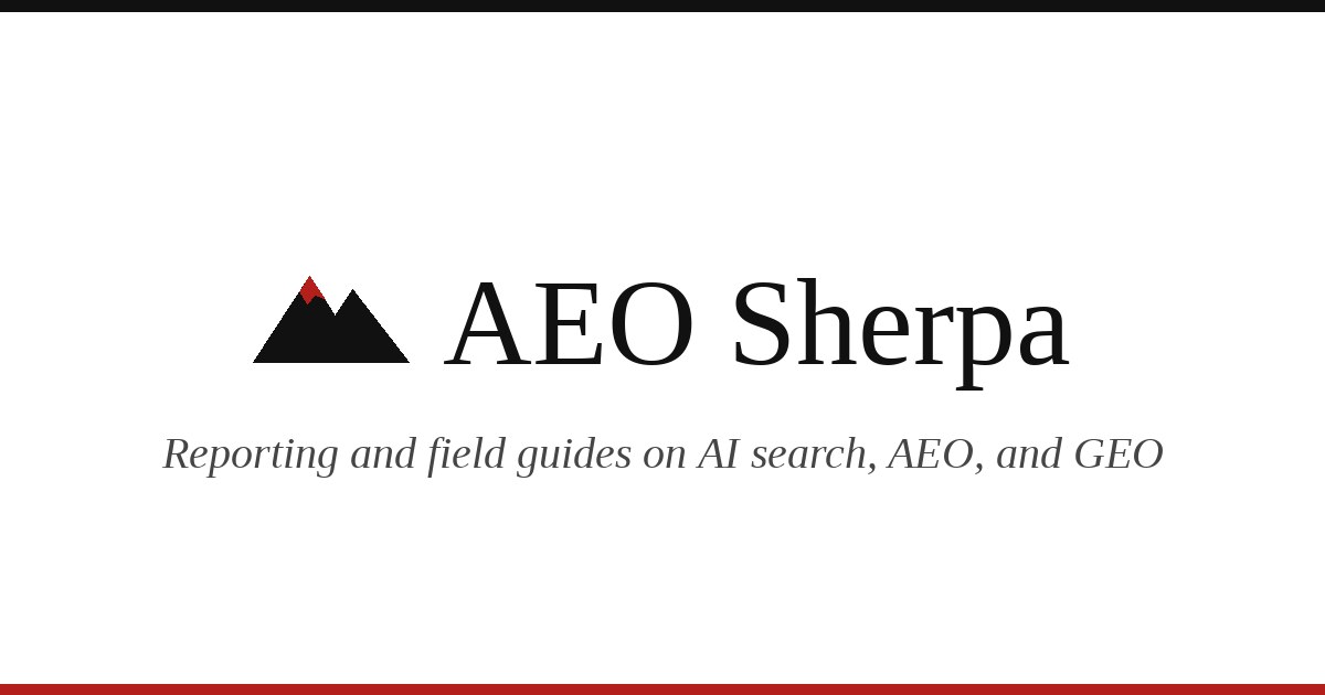 AEO News: AI Search, AEO & GEO Updates